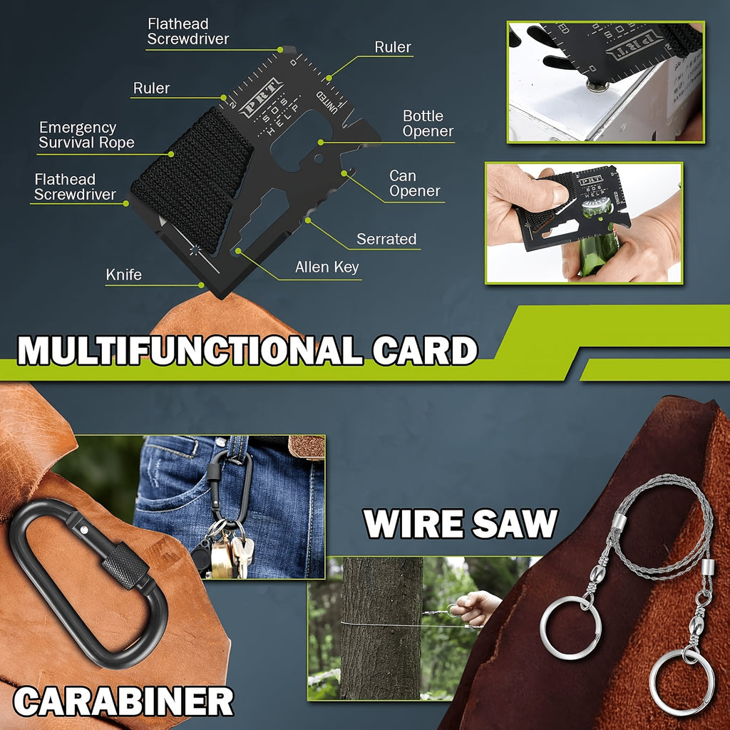 survival kit 258pcs survival gear supplies first aid kit