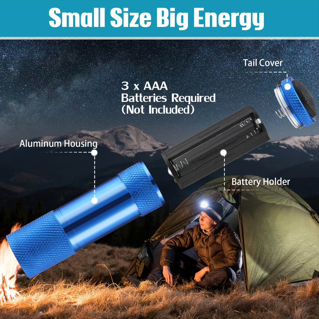 48pcs mini flashlights bulk bright aluminum handheld flash