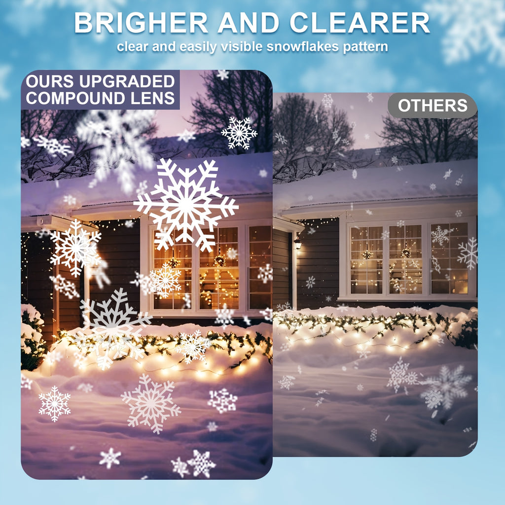 an   outdoor snowflake projection light suitable