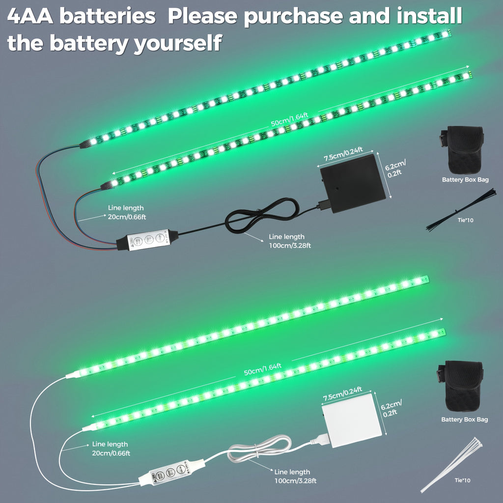 electric scooter led light strip usb battery   power