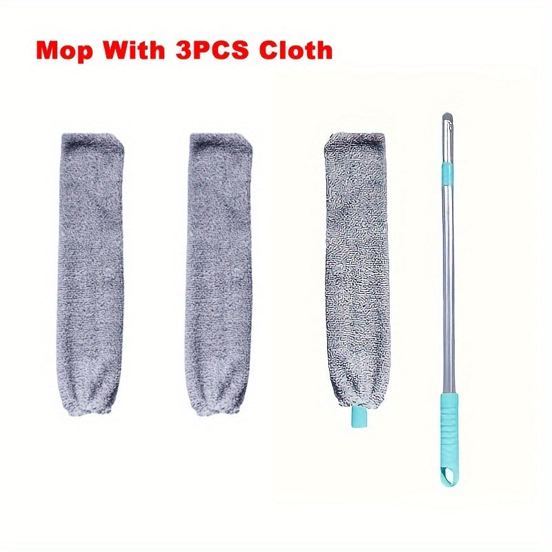4pcs set washable bed dust cleaner 3 replacement cloths
