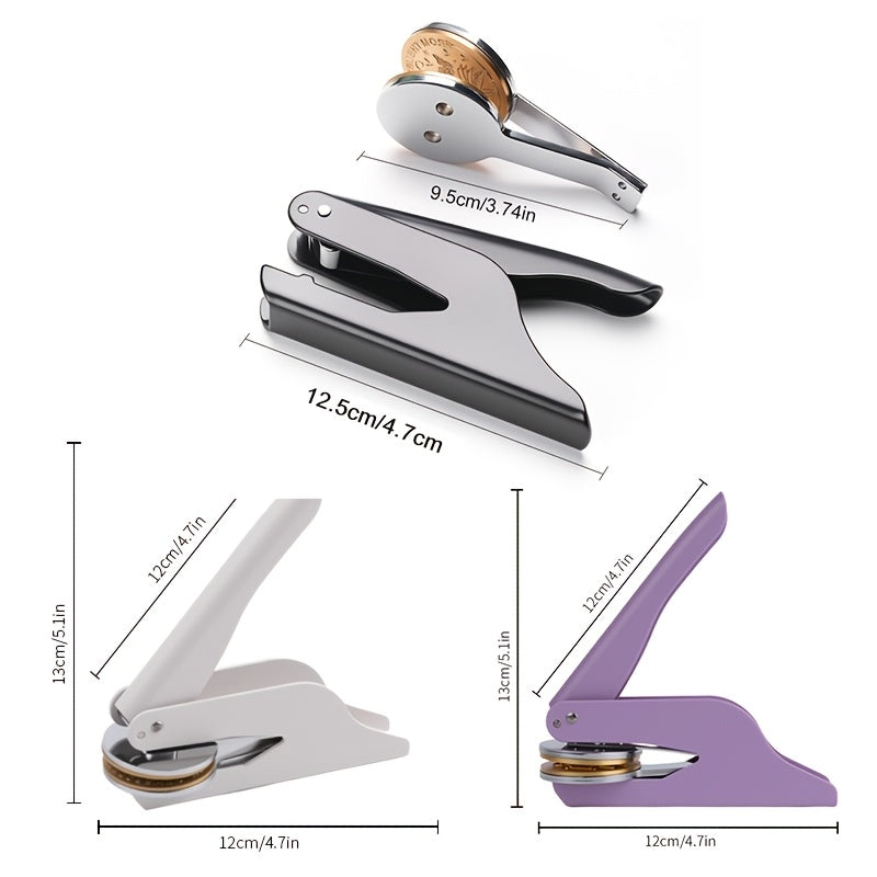 1set personalized metal book embosser stamp custom ex