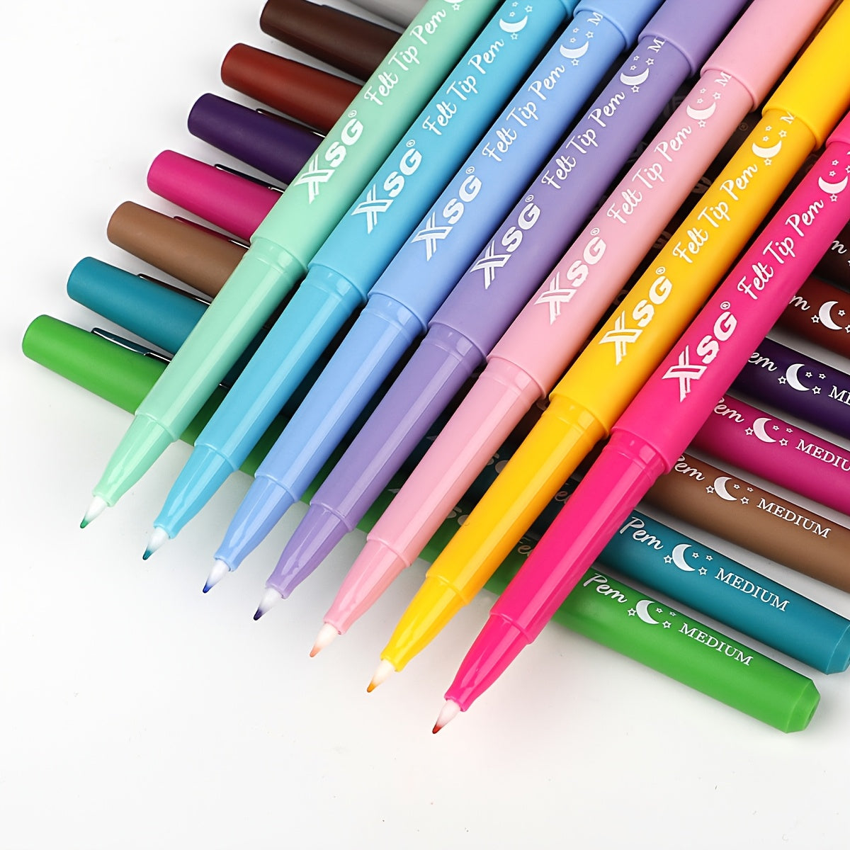 36 colors water based felt tip pens set 0   tip smooth