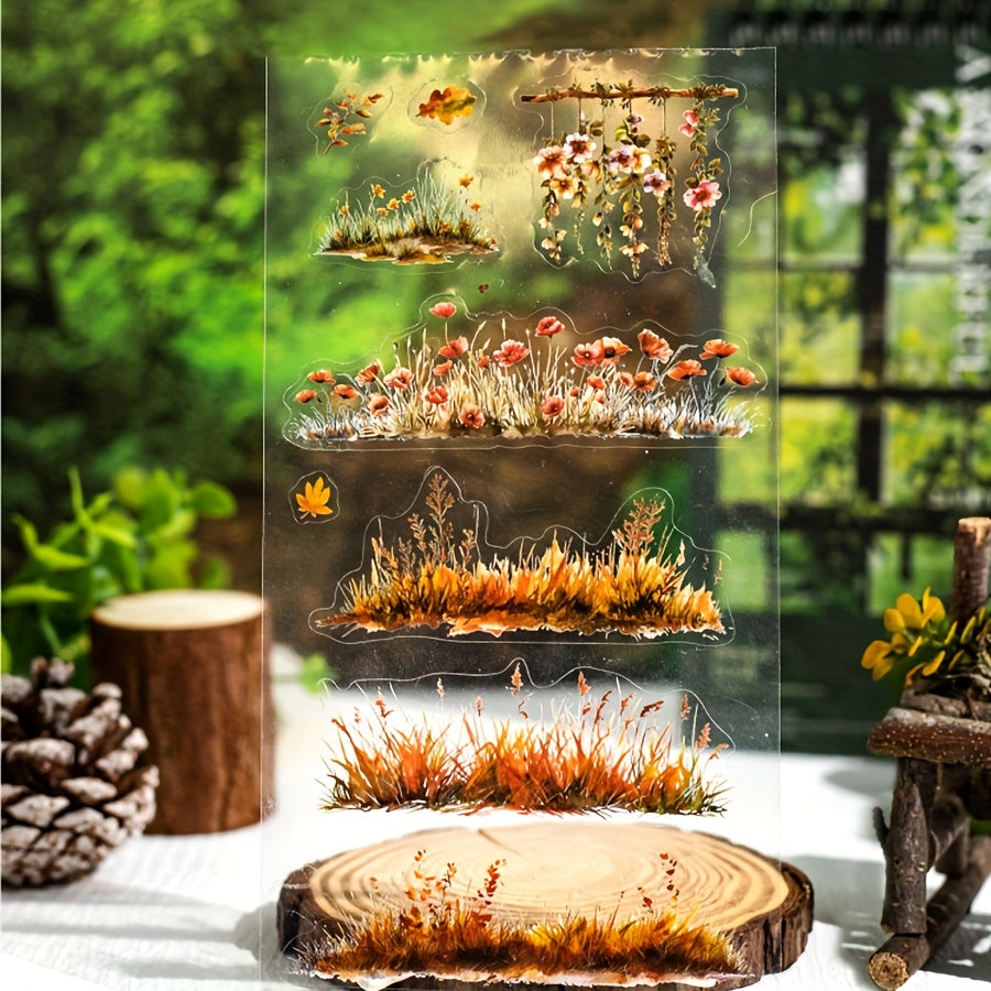 24 sheets book sticker book     series plant