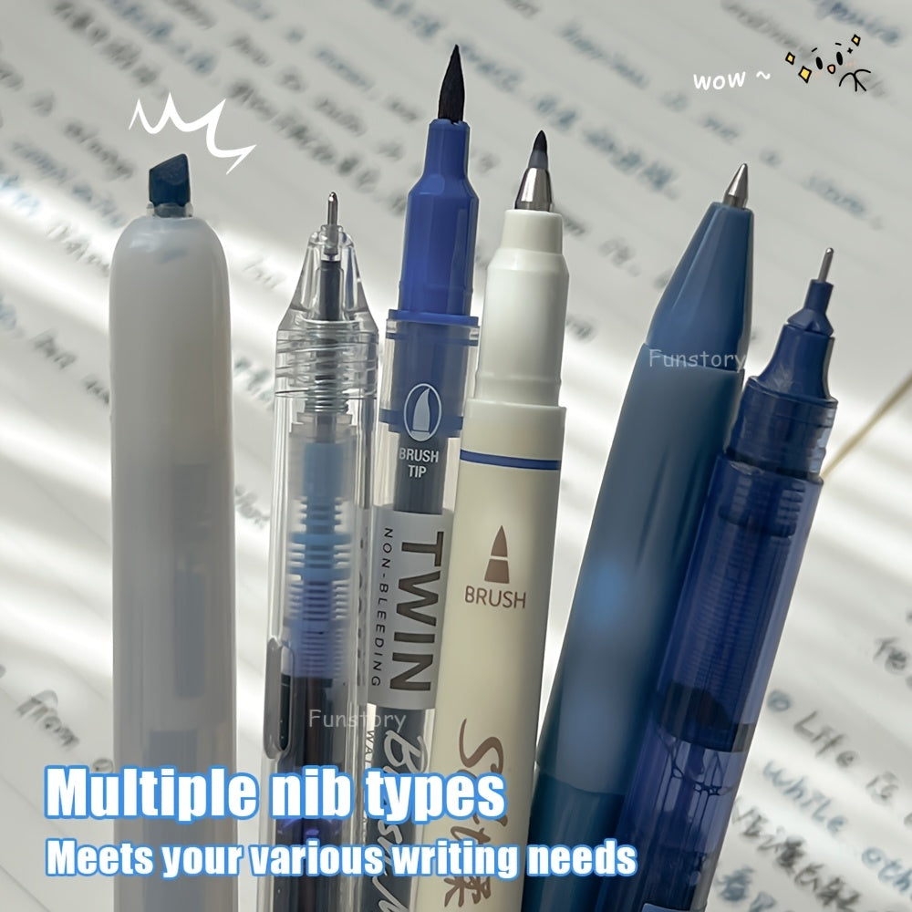 6pcs gel pen colored   calligraphy pens 0 5mm fine