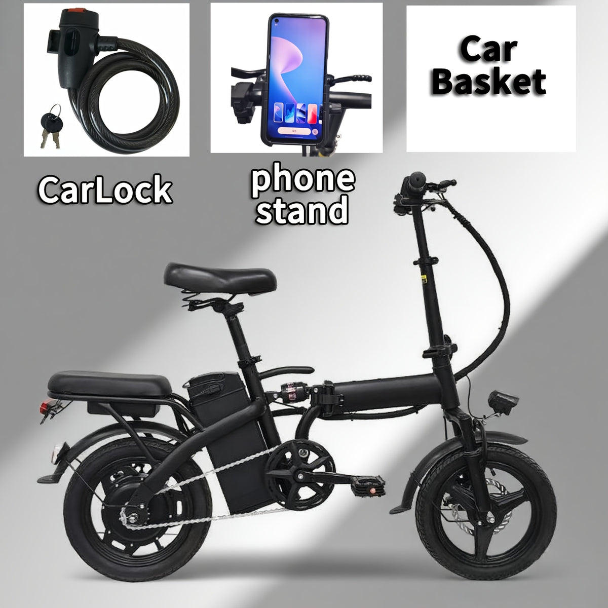 electric bike 48v battery brushless motor 15 20mph folding