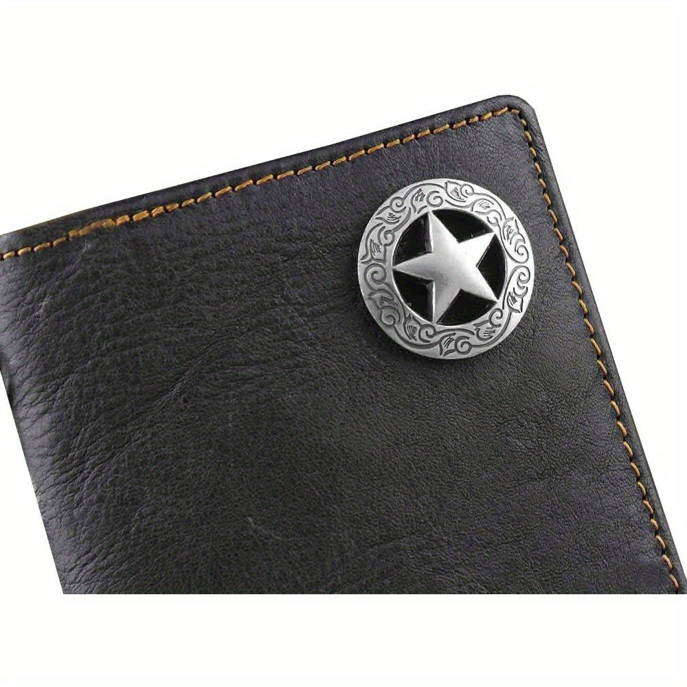 biker rock star   mens card   long black real