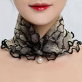 4pcs womens mesh headscarves chiffon veil neck covers
