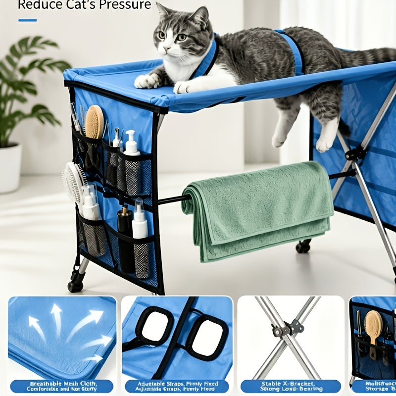 pet grooming hammock stand   towel strap suitable
