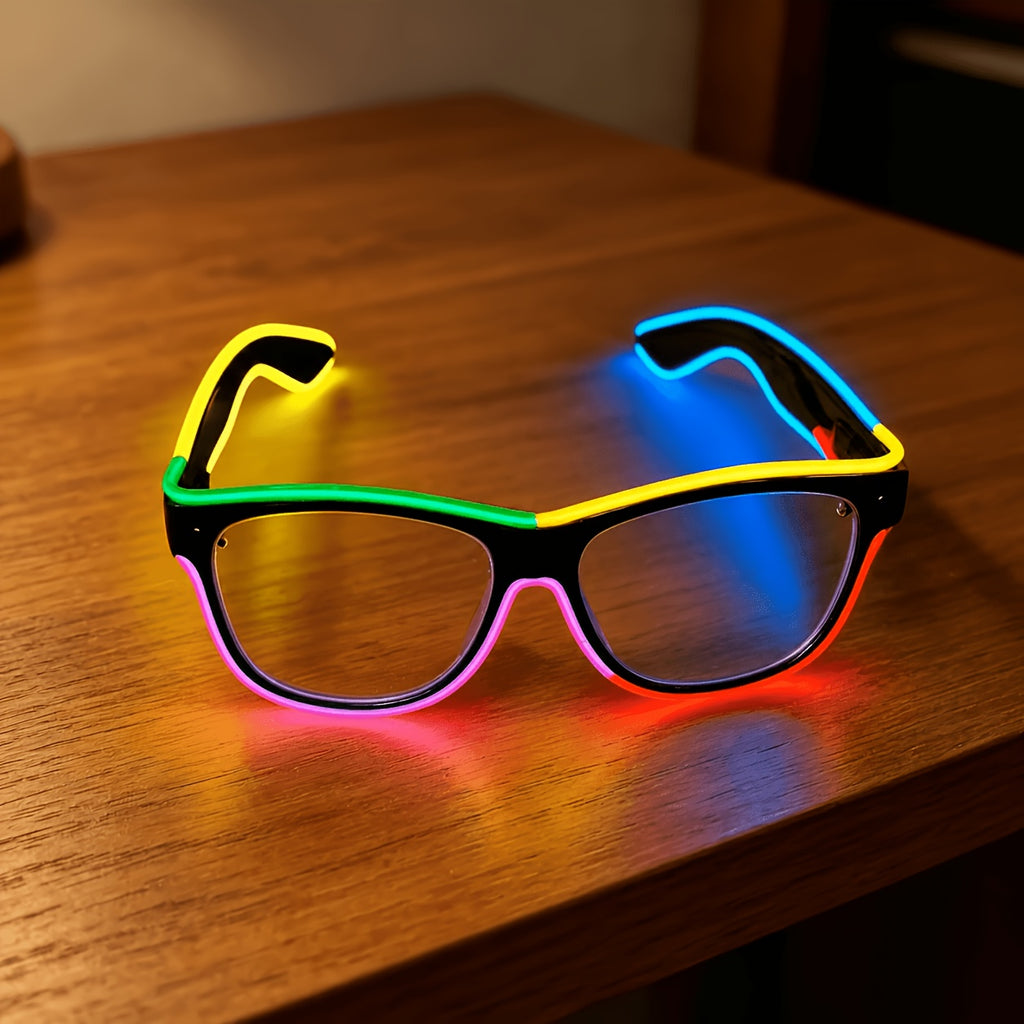 colorful led light glasses fluorescent party glasses a multi