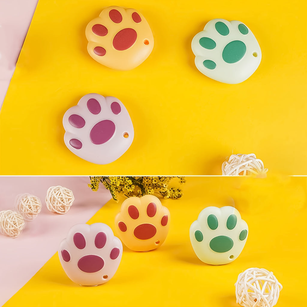 3 5pcs avocado green portable cutting tool cute cat paw