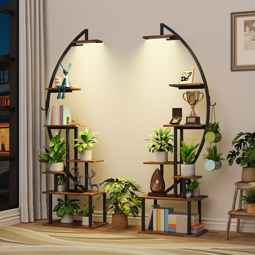 2pcs bookshelf lights 7 tiered 65 multi functional metal