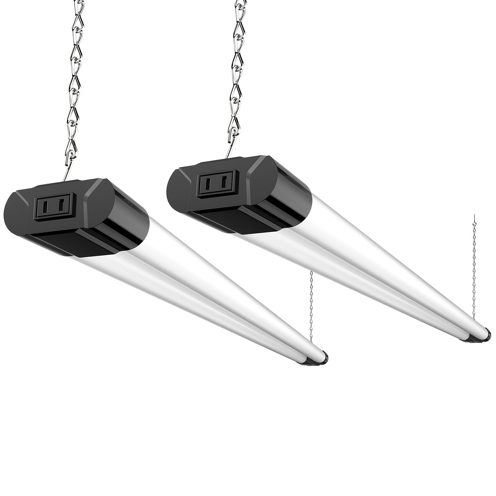 8 4 2 1 pack   led utility shop light 4 ft integrated