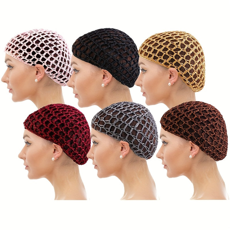 6pcs set womens hand crochet hair   cover sleeping