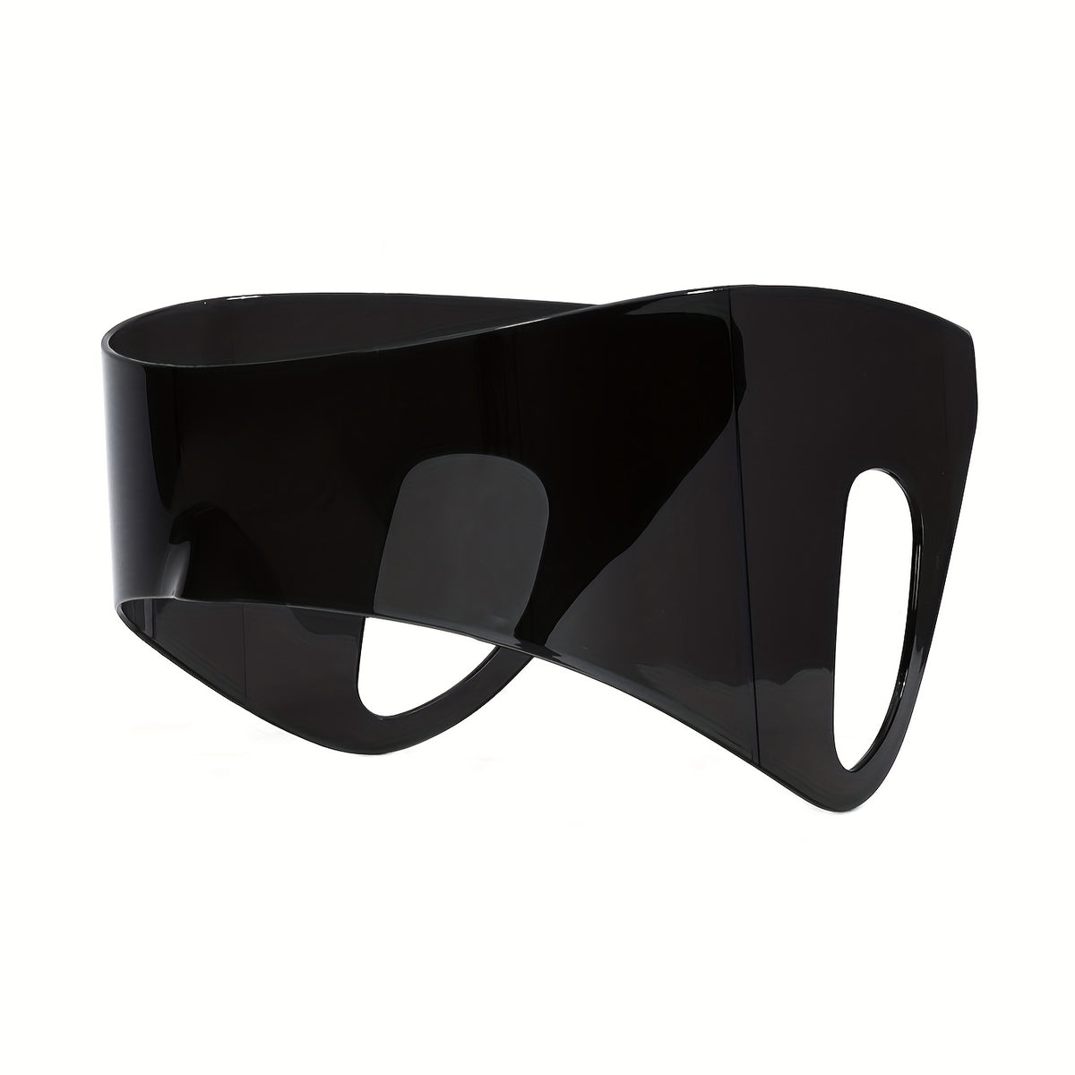 unisex oversized wrap around rimless   mask fashion