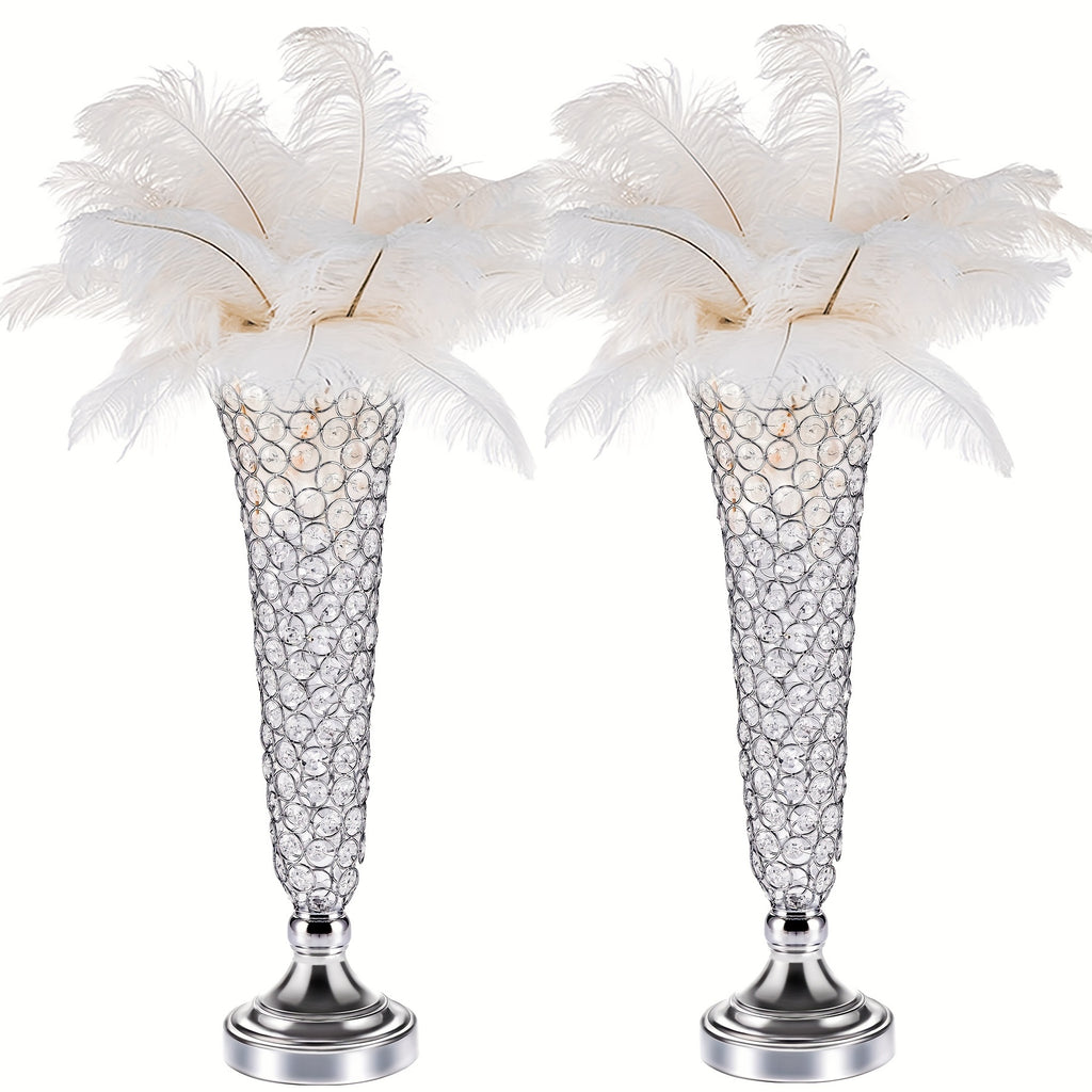 2pcs 10pcs crystal trumpet floral   wedding