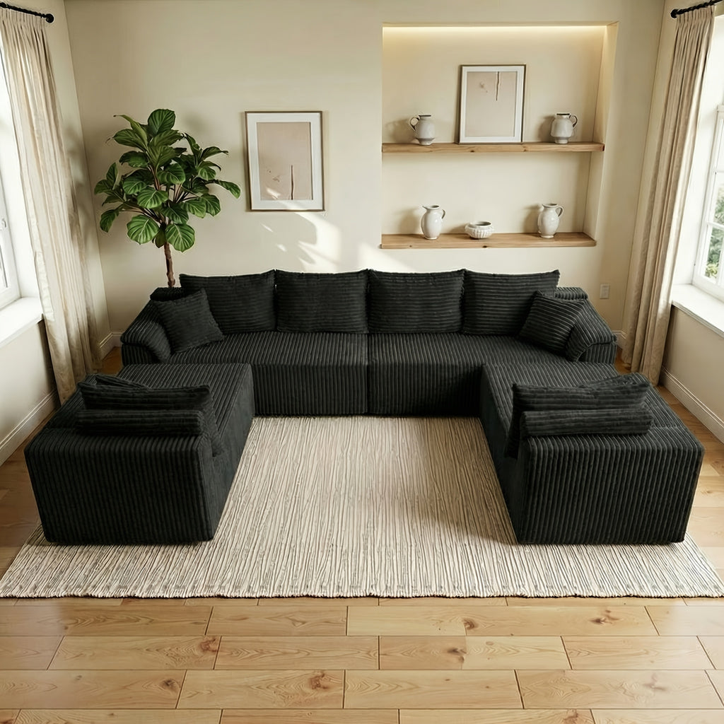 210 inch large u shaped modular sectional sofa suitable