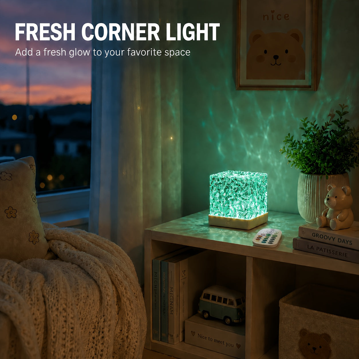 a small lamp exudes a sense luxury 16 color water ripple