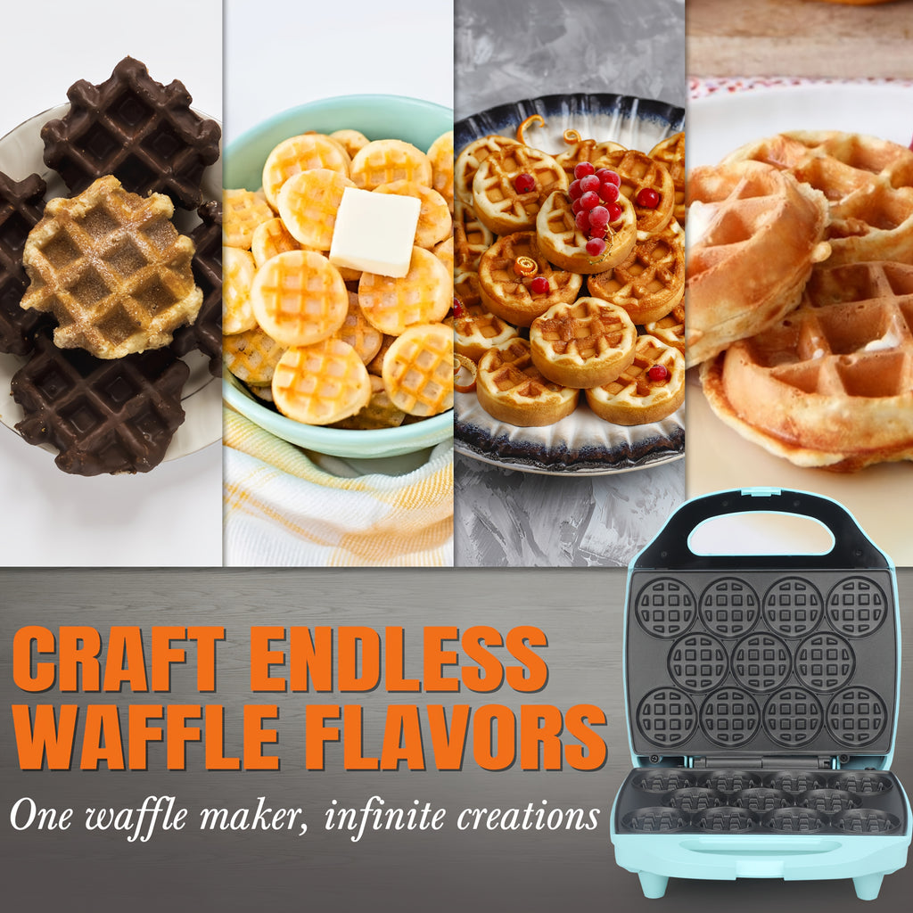 11 x 2   size waffle maker mini belgian waffle machine