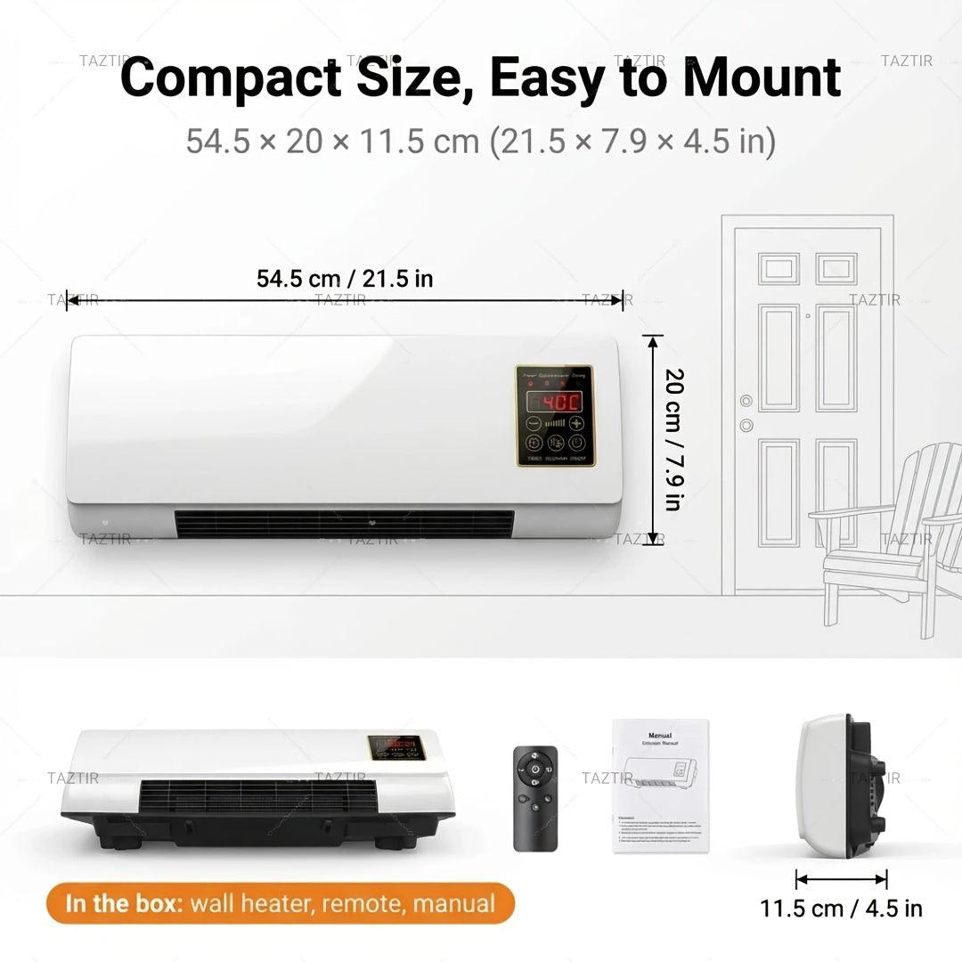 1200w wall mounted heater     winter summer