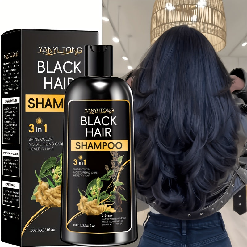 100ml hair dye shampoo natural plant based pigments scalp