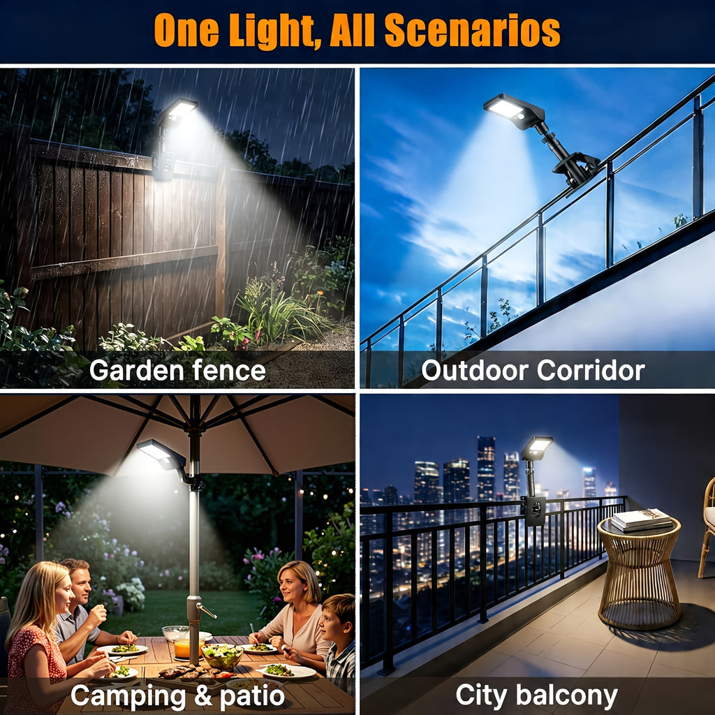 2pcs clip solar street lights solar wall lamp outdoor