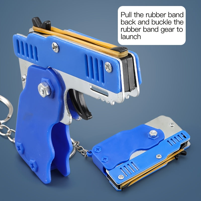 band launcher toy set metal foldable   keychain home