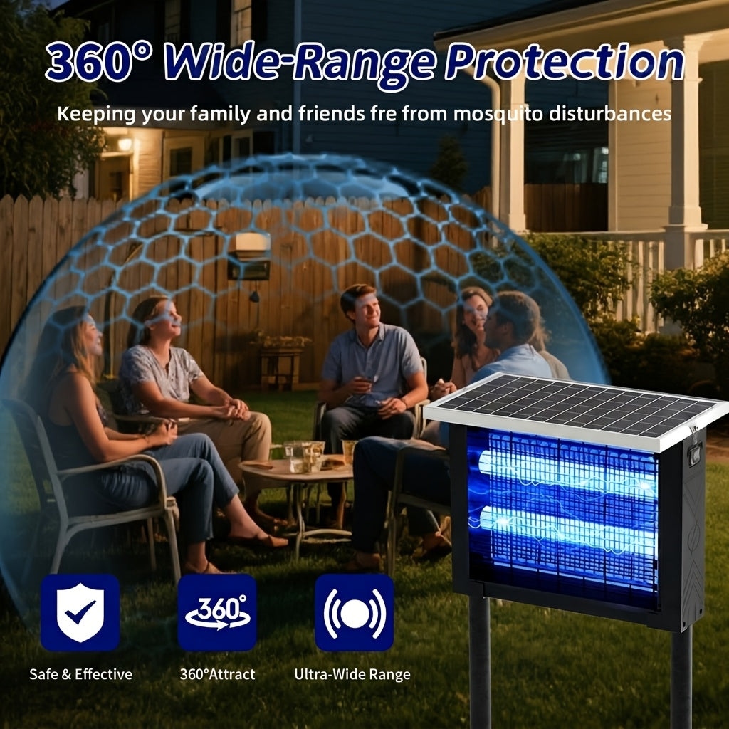 solar bug zapper outdoor bug zapper 4500v electric shock