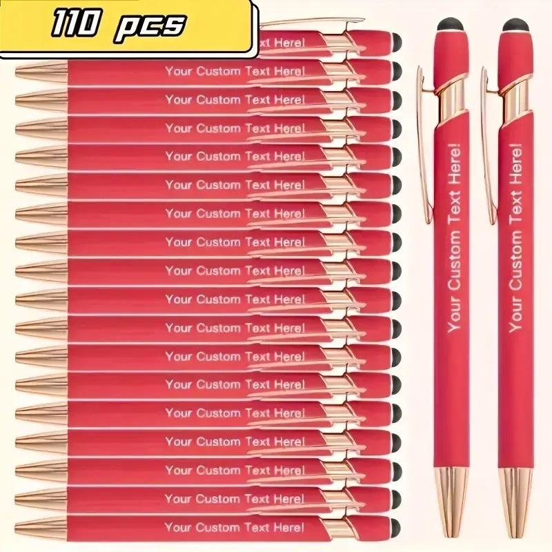110pcs custom engraved metal ballpoint pens personalized