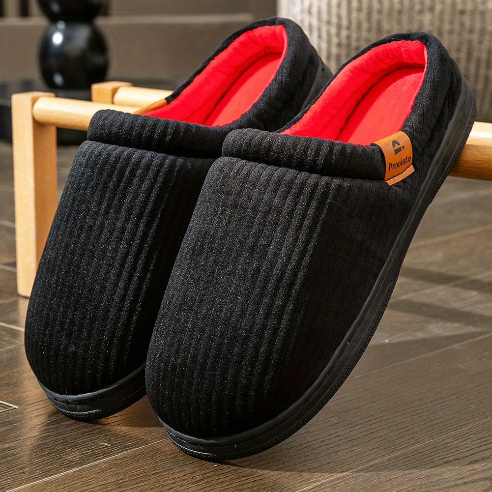 house slippers men memory foam winter warm soft