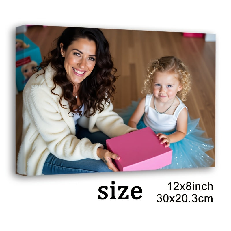2d flat personalized custom photo canvas prints wrap around