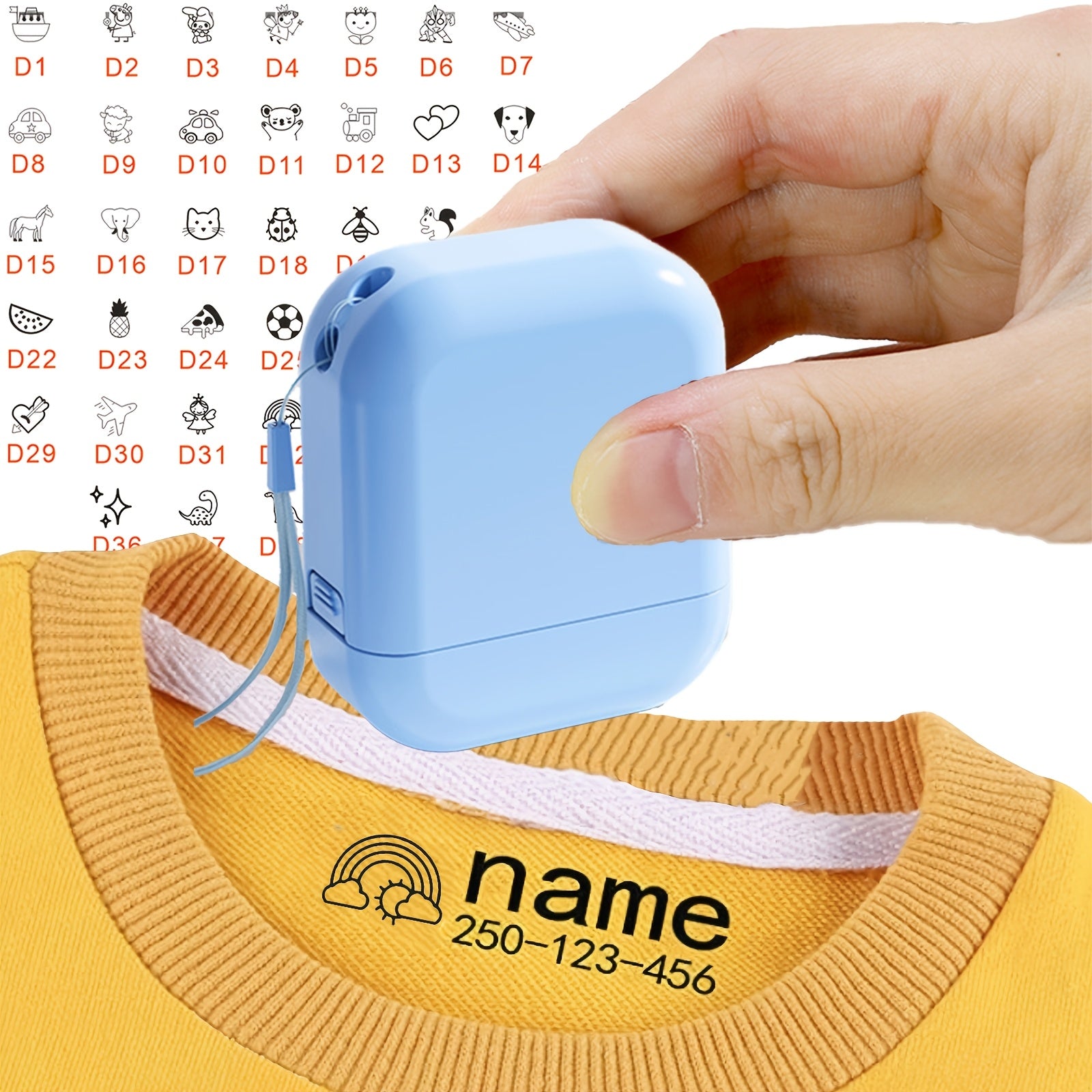 1  clothing name stamp clothing name stamp school
