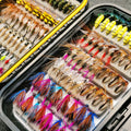 114pcs fly set plastic   assortment nymph