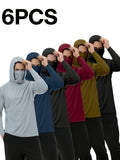 6pcs   set built in mask trendy style