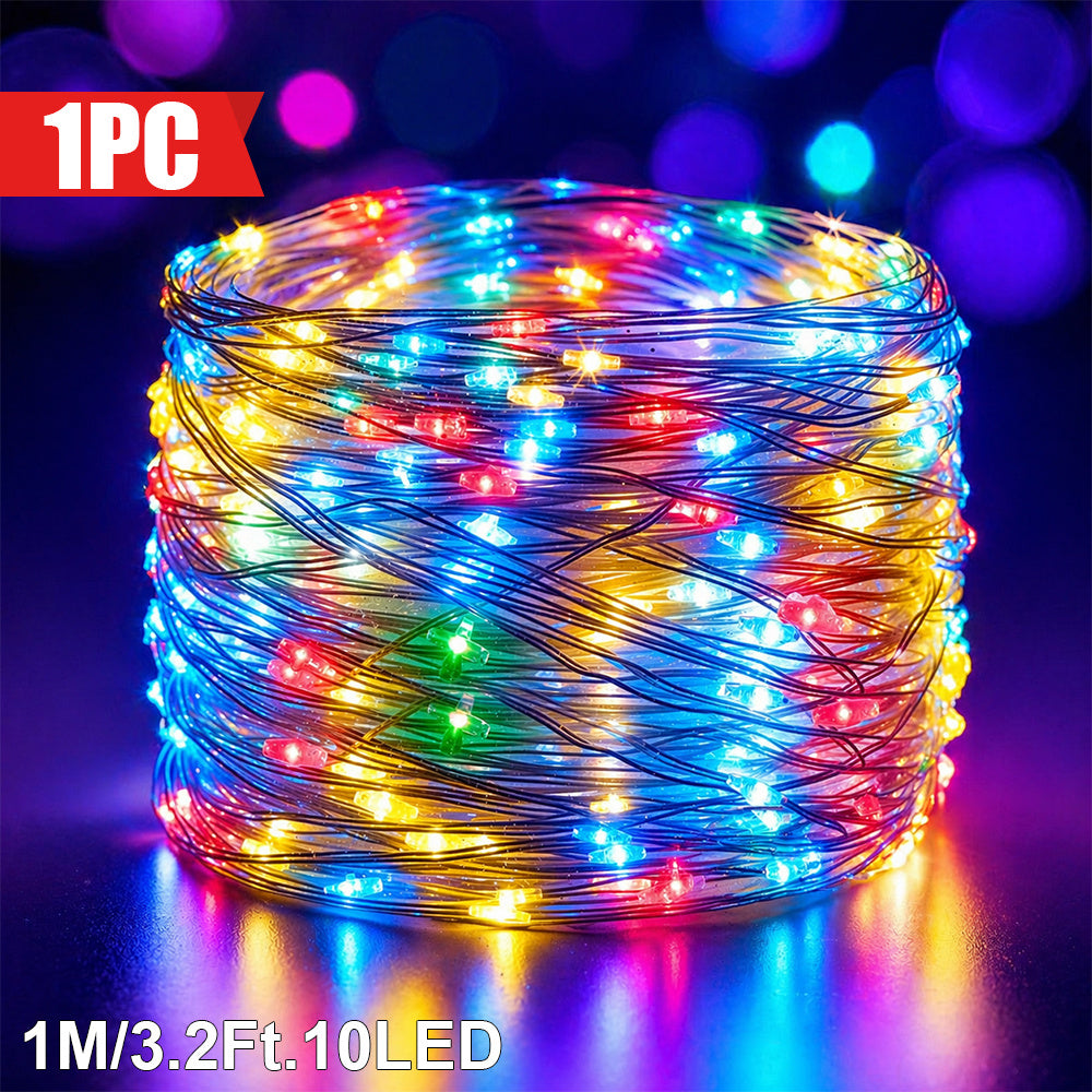 1pc   indoor holiday fairy string lights multicolor usb
