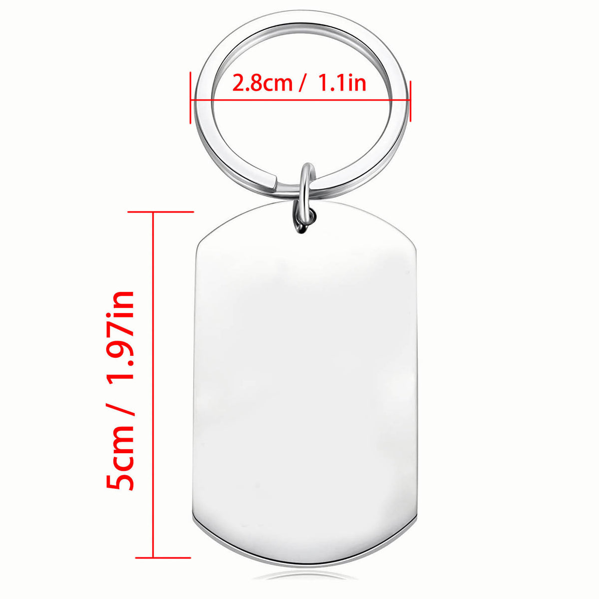 1pc stainless steel keychain bible emergency numbers