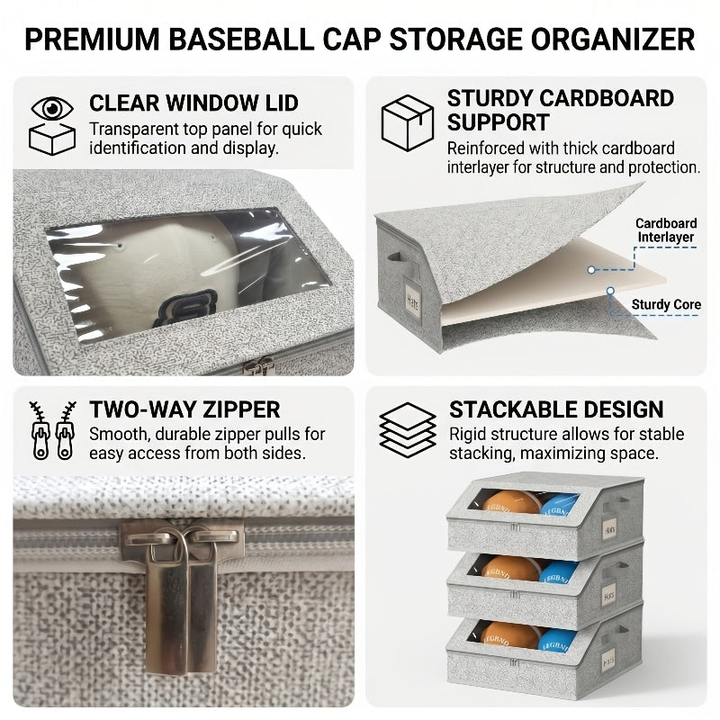 1pc 2026 new baseball cap organizer bag large capacity hat