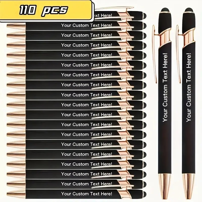 110pcs custom engraved metal ballpoint pens personalized