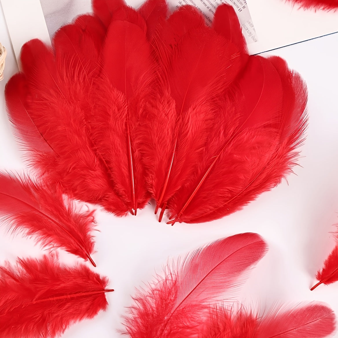 297pcs colorful artificial feathers suitable diy crafts