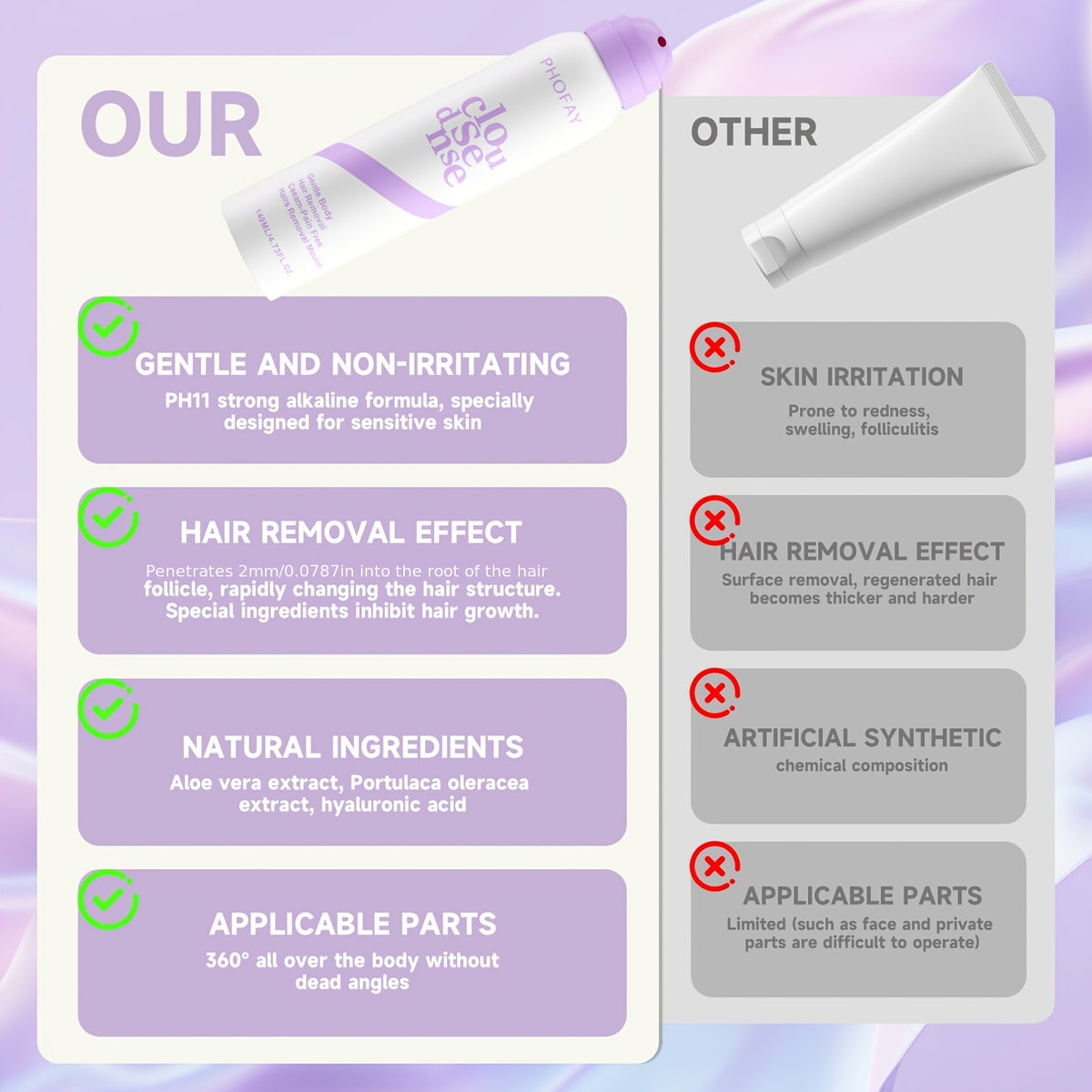 hair removal cream     aloe