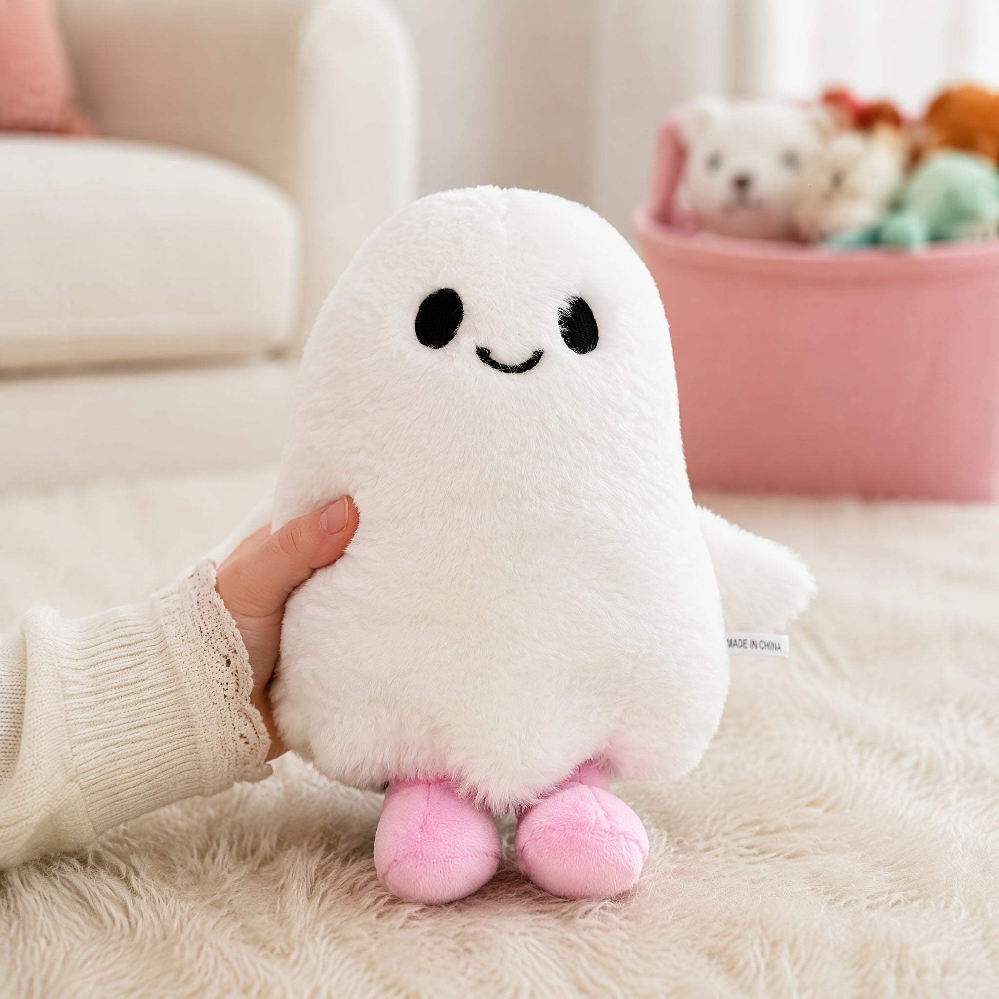 halloween ghost plush toy 30cm cute spooky stuffed boo soft
