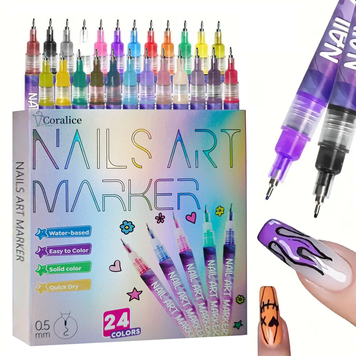 1  color nail art pens nail art pen 3d doodle nail art