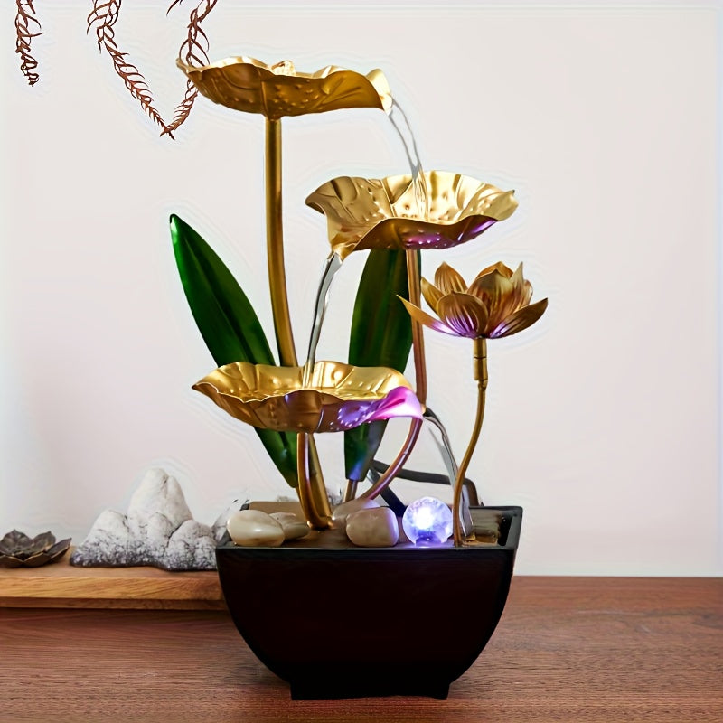 indoor led table fountain waterfall fountain table decor