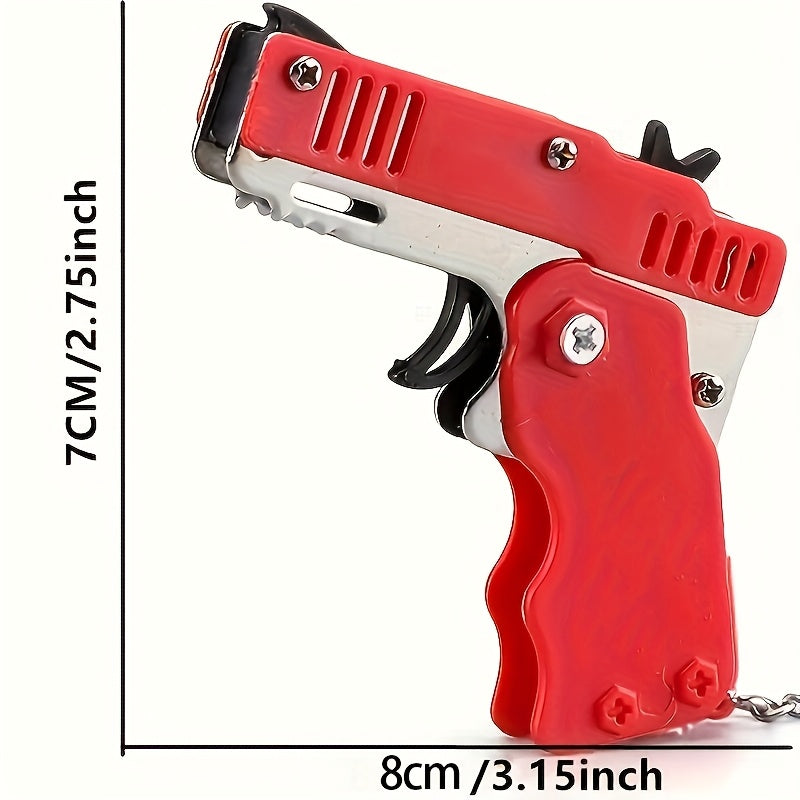 band launcher toy set metal foldable   keychain home