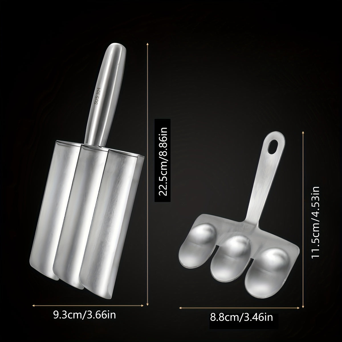 stainless steel triple meatball maker meatball maker tool