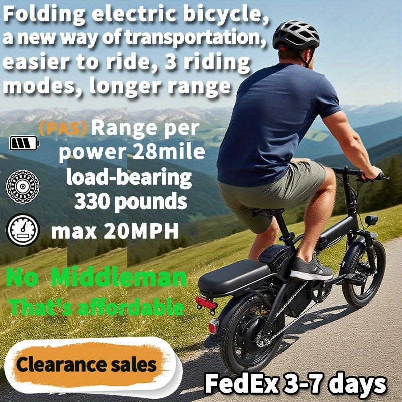 electric bike 48v battery brushless motor 15 20mph folding