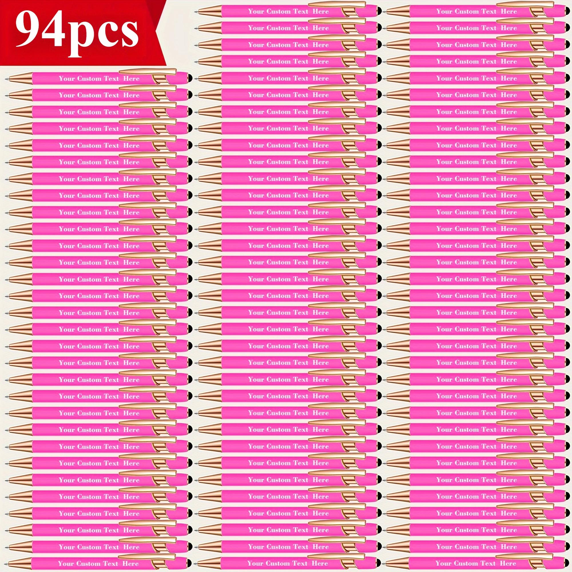 94pcs custom engraved ballpoint pens personalized names text