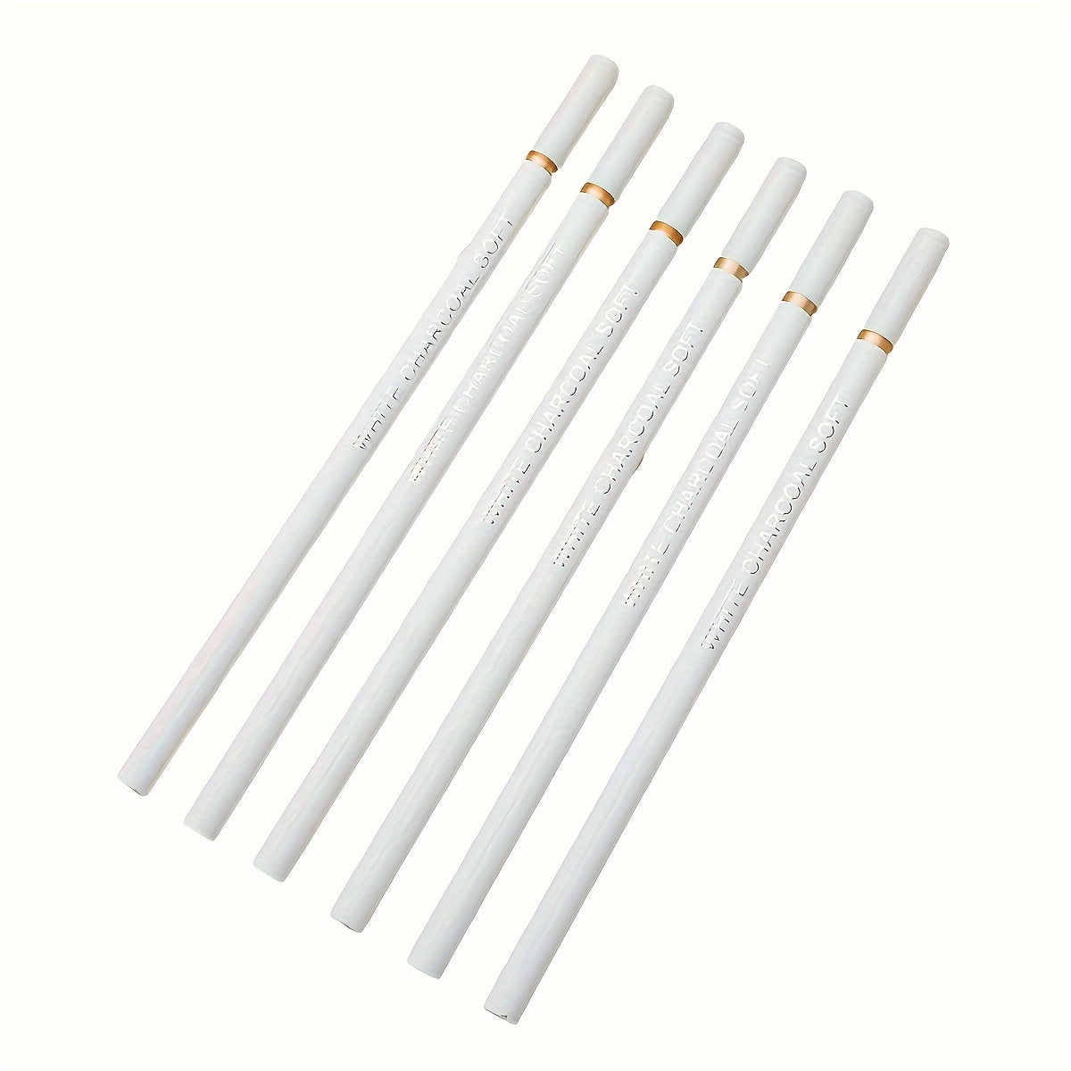 3pcs white charcoal pen highlighter soft