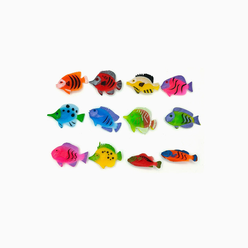 floating ornamental fish set suitable realistic plastic