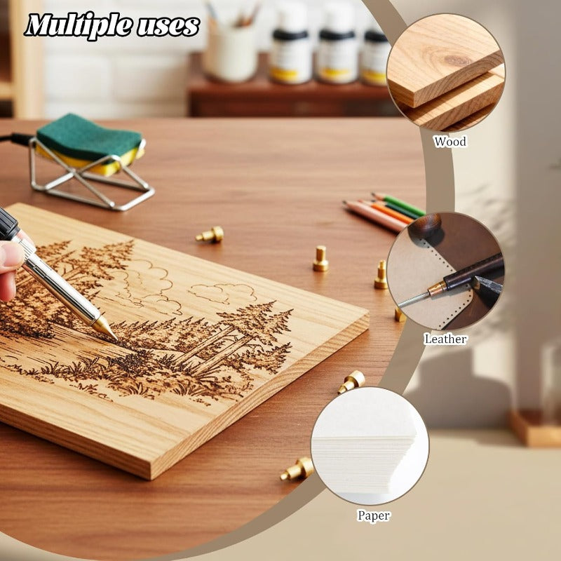 99pcs wood burning tips kit pyrography wood burning tip set